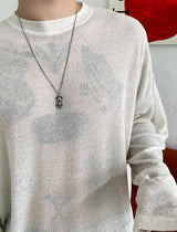 No.0210 solid bear necklace