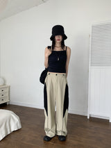 Dao shirring drape sleeveless