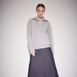ゴルジソフトジップアップ / Golgi soft zip-up grey