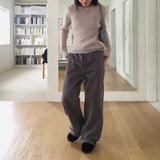 [MADE] Pron Pitch Napping Cotton Banding Long Wide Pants