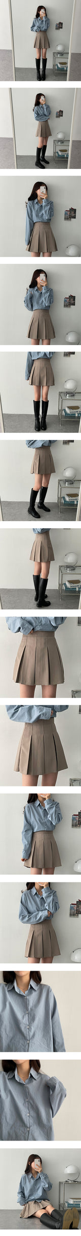 ハニハーフクロップシャツ / Hani half Crop Shirt