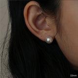 14Kゴールドスワロフスキーパールピアス/14K Gold Swarovski Pearl Earring (10mm + silicone clutch)