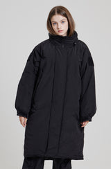 MOSS 2 HIGH-NECK HOOD PARKA [BLACK] (6613807366262)