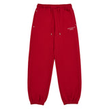BASIC LOGO RIVET WARM PANTS (RED)