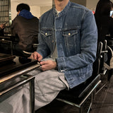 セミオーバーチャイナデニムジャケット / LMN Semi-Overs China Denim Jacket (blue)