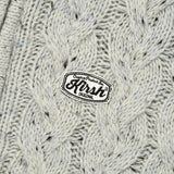 ユニロゴワッペンケーブルカラーニットジップアップ