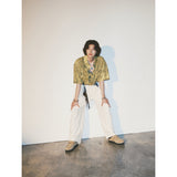 ブリーチダイングストラップシャツ / BLEACH DYEING STRAP SHIRT_YL