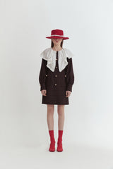 Collared check dress