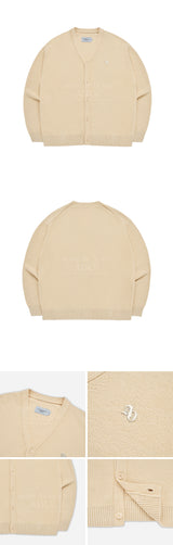 [24SS] シンボルロゴリベットテリーカーディガン BEIGE