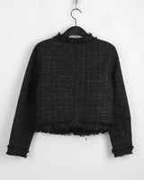 【MADE】シャドー フリンジフックツイードジャケット