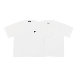 コラボレーションハートTシャツ / PUBLUX × GRAVER - WHITE