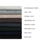カシミアハッチラウンドカーディガン / Cashmere Hacchi Round Cardigan (8 colors)