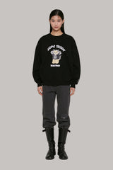 HTT Tiger Bear Crewneck_Black (6675691569270)