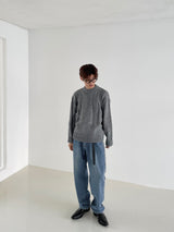 Cube embossed knit 
