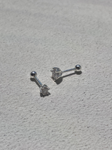 [92.5silver] essential cubic piercing (2sizes)