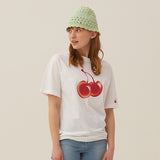 キルシービッグチェリー半袖Tシャツ／BIG CHERRY SHORT SLEEVE T-SHIRT[WHITE] (6695792050294)