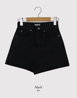薄手フィットカットカプリスリットデニムパンツ(2color)