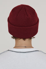 FLOWER BEANIE / WINE (6600122171510)
