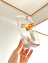 ブレッドアンドミルクジェリースマホケース/Bread and milk jelly case