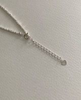 [92.5silver] グリッターぺブルネックレス