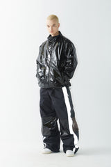 クロスボックスリフレクティブトラックパンツ / BSR2223FWPT031 WD CROSS BOX REFLECTIVE TRACK PANTS BLACK