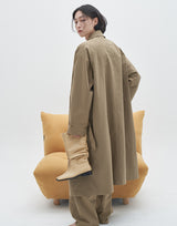 Loose Fit Single-Breasted Coat(3 color) (6596179460214)