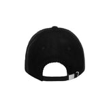 3D Monogram pigment Washing Corduroy Over Fit Ball Cap Black