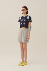 チェリーブラー半袖Tシャツ／CHERRY BLUR SHORT SLEEVE T-SHIRT [NAVY]