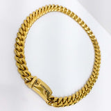 [BLESSEDBULLET]STEEL LINE CRUVE CHAIN NECKLACE_ANTIQUE SILVER/ANTIQUE GOLD (6567984955510)
