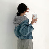 フロントアンドバックボタンデニムジャケット / Front And Back Button Denim Jacket
