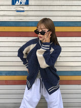 ハーパー 2WAY ニットジップアップ