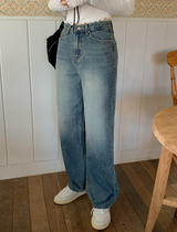 [S-L] サンディデニムワイドパンツ
