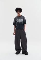 wavy sweat pants charcoal