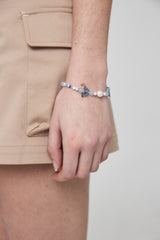 バタフライパールブレスレット / BUTTERFLY PEARL BRACELET BLUE