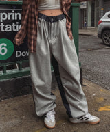 (UNISEX)アーサーデニムハーフスエットトレーニングパンツ