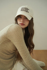 NOSTALGIA baseball cap_ivory