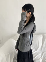 Rti Vintage V-neck Lace Hooded Long Sleeve T-shirt