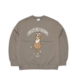 CS ラッキークルーネック / BSR2223FWPO071 CS LUCKY CREWNECK LIGHT KHAKI