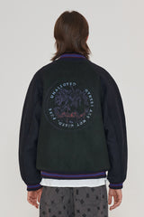 COIN VARSITY JACKET / GREEN (6601035939958)