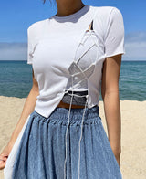 ツイストテンションクロップTシャツ