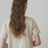 グレインコットンハーフTシャツ / Grain cotton half t-shirt