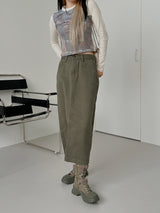 リーフ コットン ロングスカート / no.6181 Leaf Cotton Long Skirt (3color)