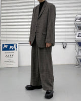 ミダスチェックブレザー / Midas Check Blazer (2 colors)