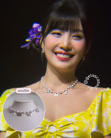 [Redvelet Joy, Jo Yu-ri Necklace] Butterfly Waltz Choker Necklace - Silver Color