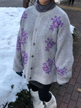 Snow blossom cardigan