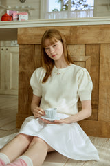 ROSETTE PUFF KNIT