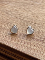 キャッツアイハートピアス