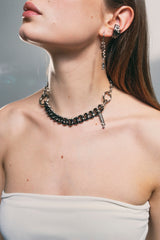 NO.300 [BLACK] KEYCHAIN NECKLACE 