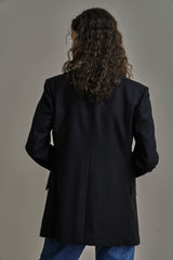 ウールツイルセットアップジャケット/WOOL TWILL SETUP JACKET_NAVY