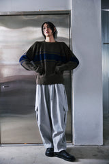 H-T CARGO BALLOON SWEAT PANTS (Gray) / カーゴバルーンスウェットパンツ